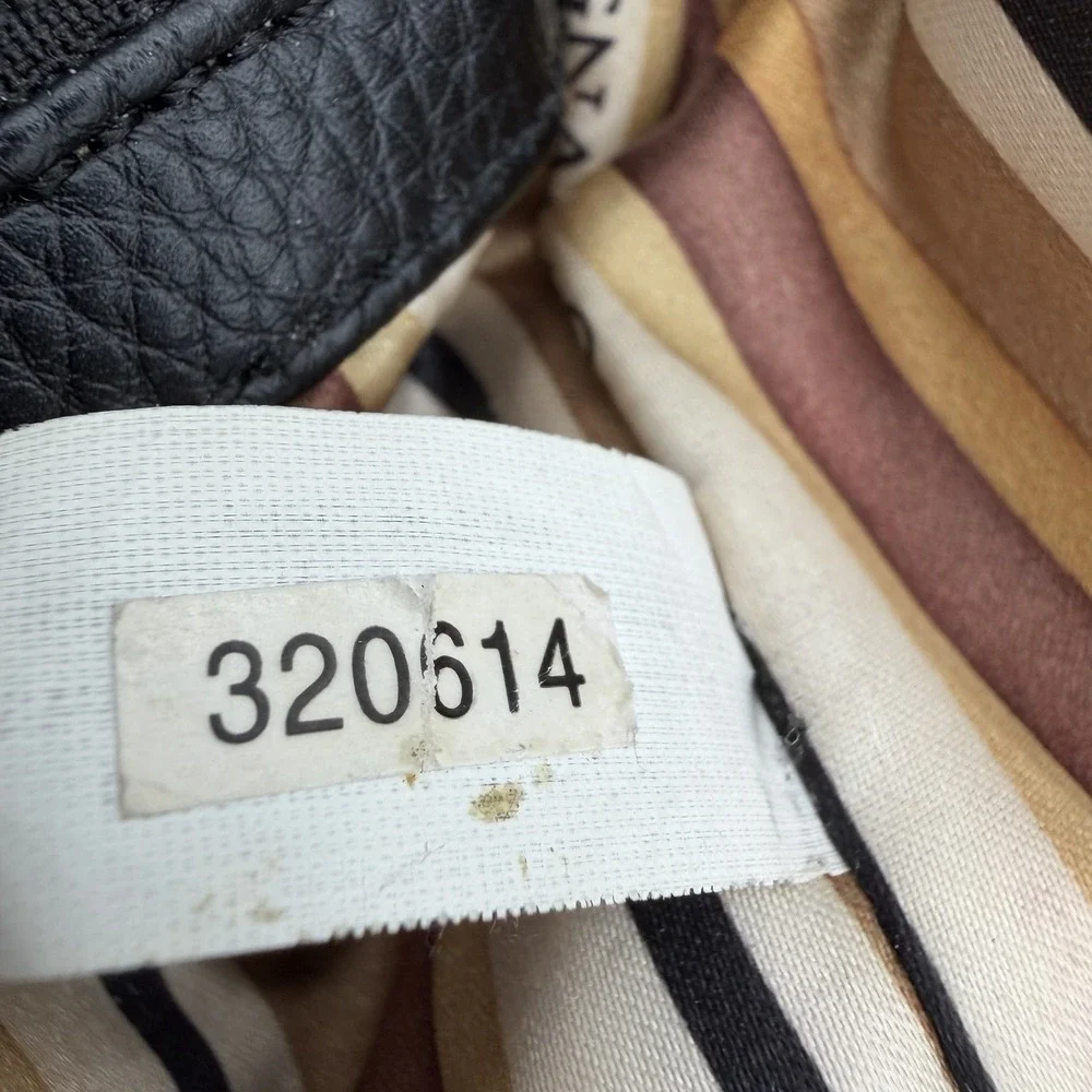 Tignanello Perfect Pockets Tote Colorblock Pebbled Leather Taupe/Black Y2K Style
